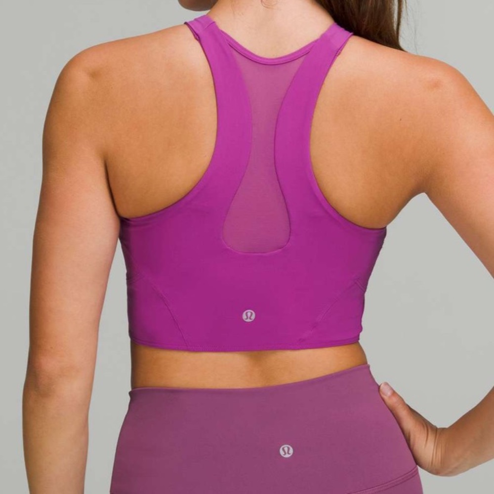 Lululemon Mesh-Back Train Bra *Medium Support, A/B Cup
Vivid Plum Size 4